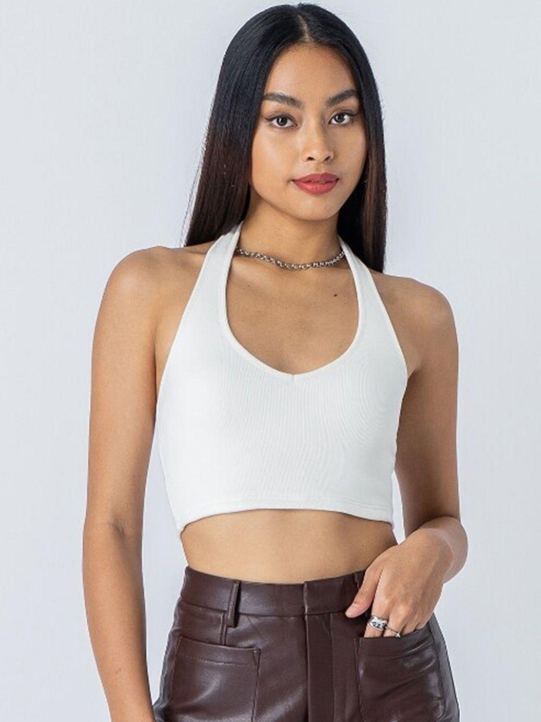 sightbomb hater neck cotton crop top