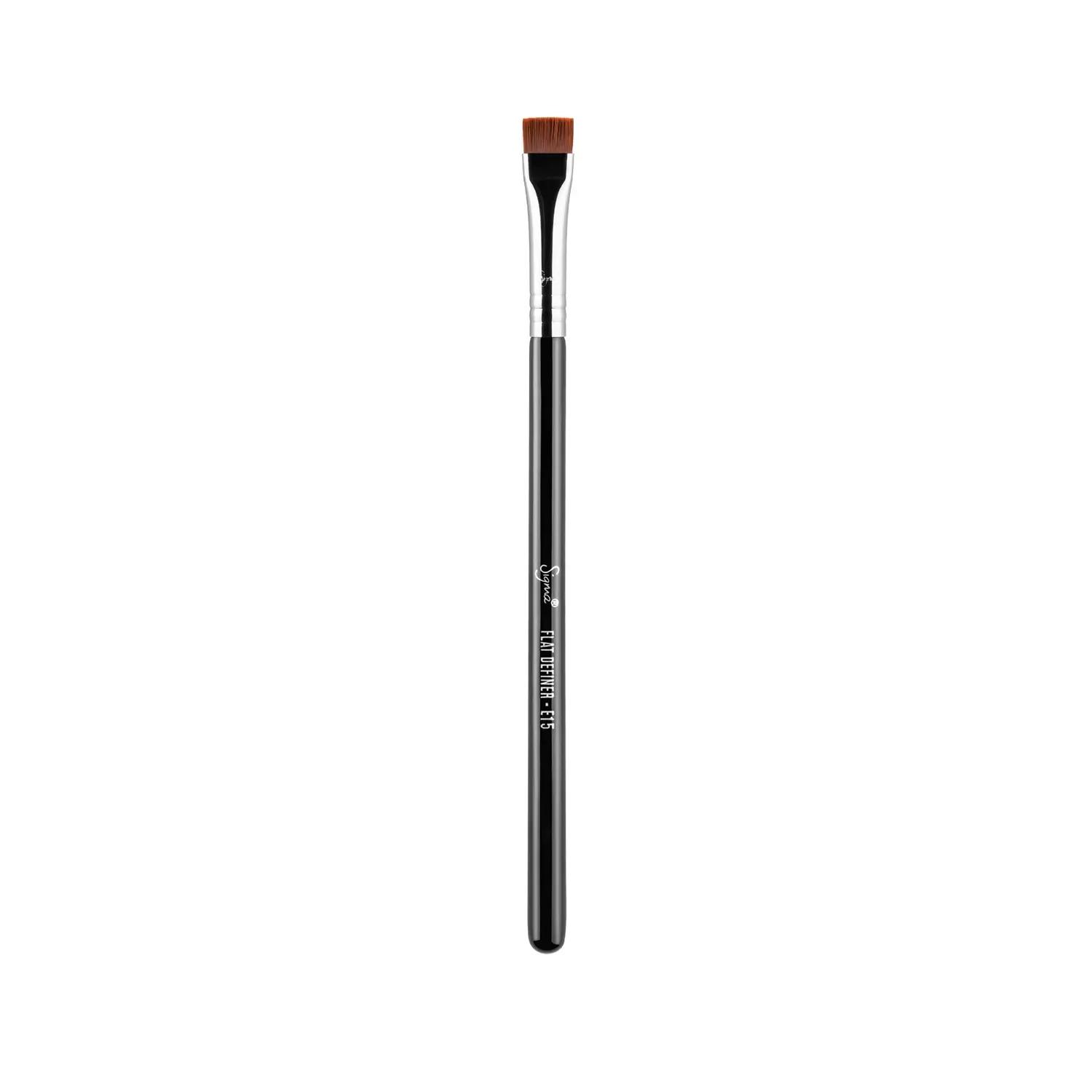 sigma beauty e15 flat definer brush - black/chrome