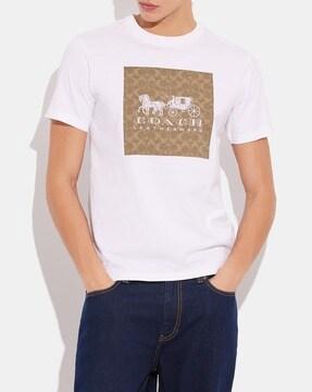 signature horse & carriage organic cotton t-shirt