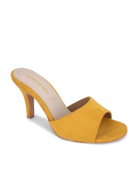 signature-sole-women's-mustard-casual-stilettos