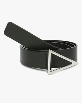 signature triangular buckle belt