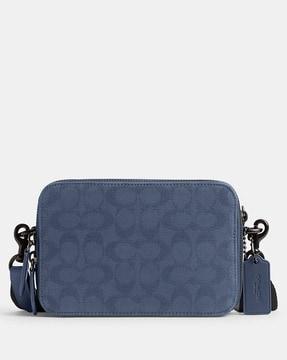 signature canvas jacquard charter medium crossbody bag 19