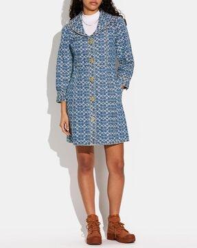 signature denim sheath dress