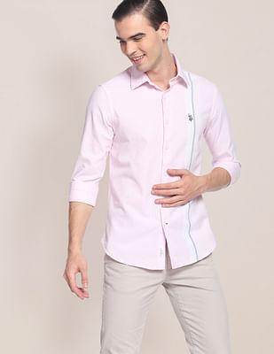 signature engineered stripe dobby shirt