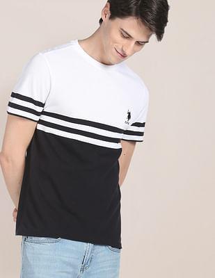 signature stripe cotton t-shirt