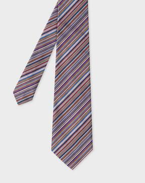 signature stripe tie with loop