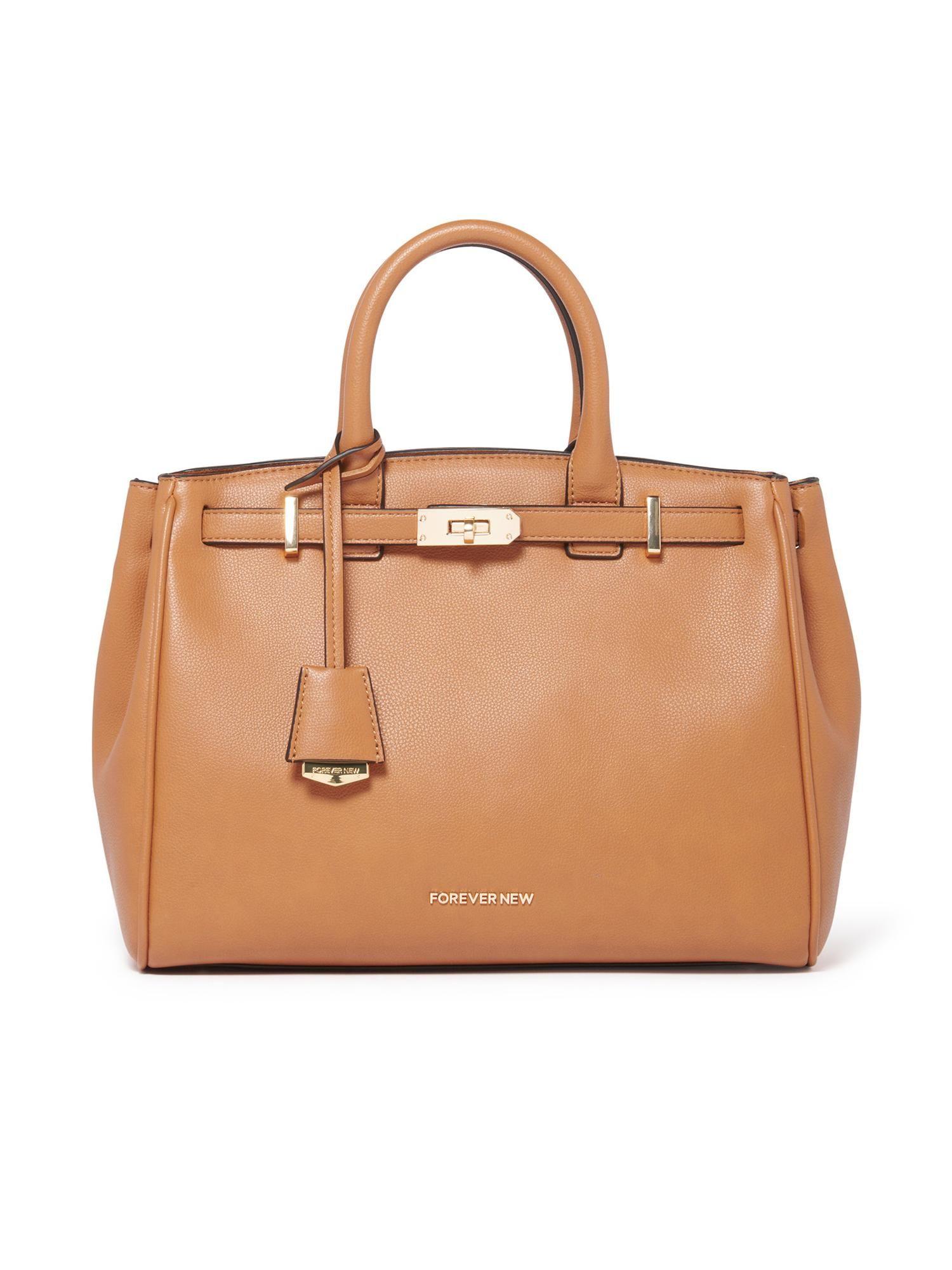 signature tan stephanie signature handbag