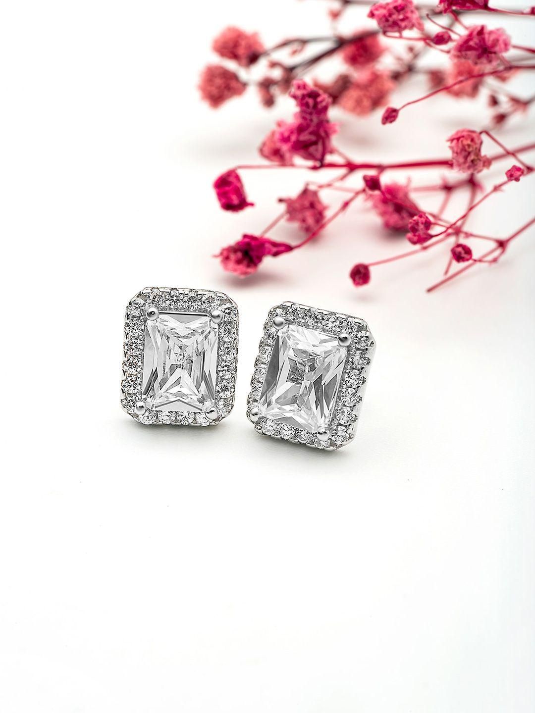 silberry contemporary studs earrings