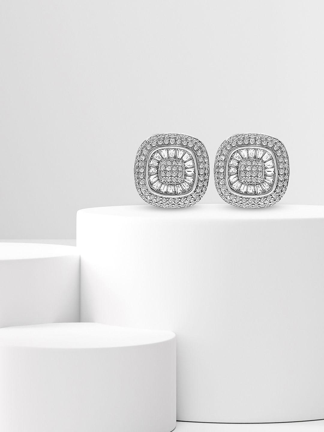 silberry contemporary studs earrings