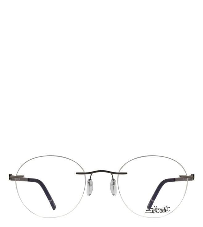 silhouette 5529ep6660 venture round eye frames for men