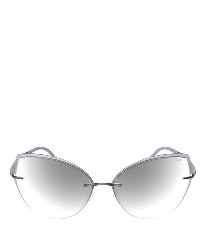 silhouette 8188_4040 spdai - gradient mirror & anti-reflective cat eye sunglasses for women