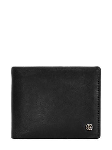 silias two fold wallet for men,5 card holders, black vintage