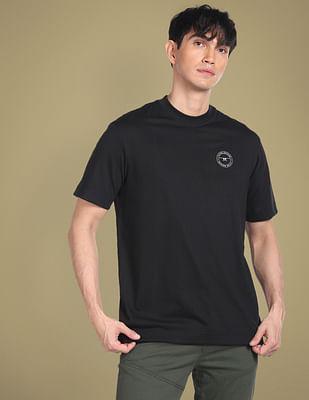 silicone logo print oversized t-shirt