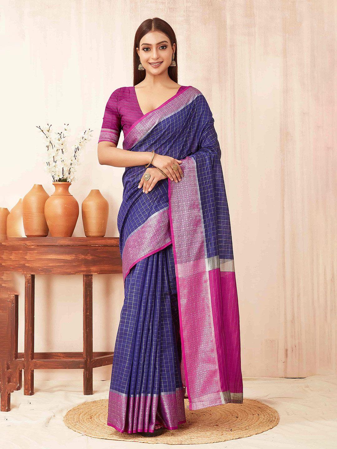 silk land woven design zari silk blend banarasi saree