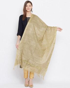 silk dupatta with tassels