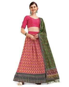 silk embroidered lehenga choli set