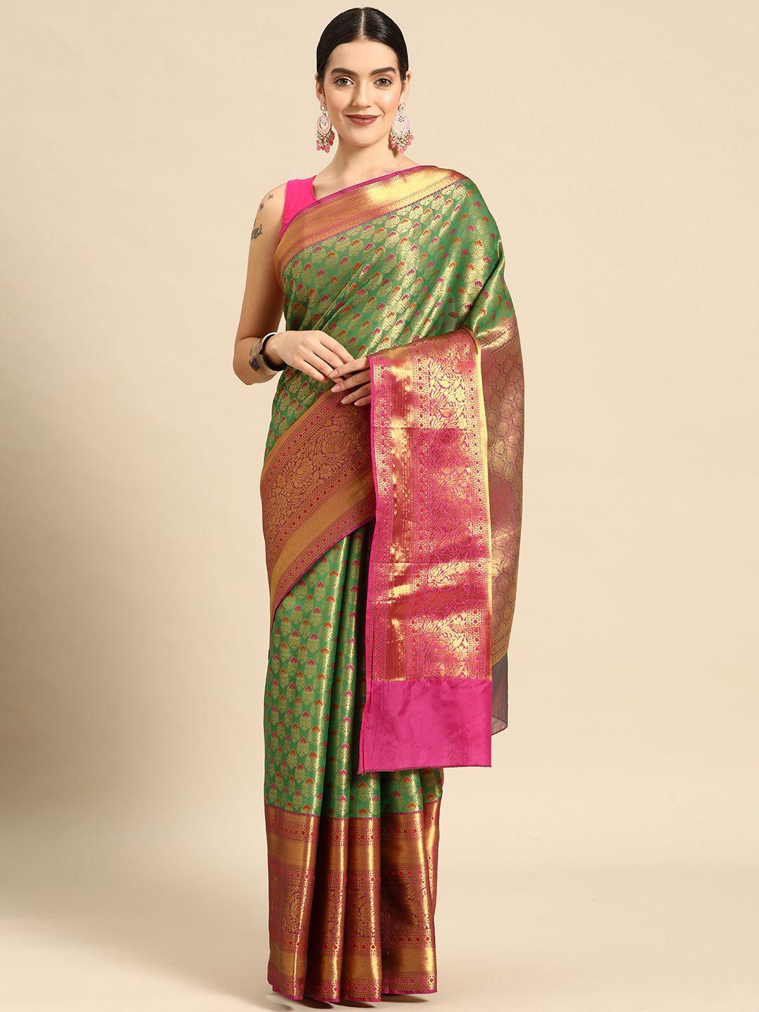 silk land ethnic motifs zari art silk banarasi saree