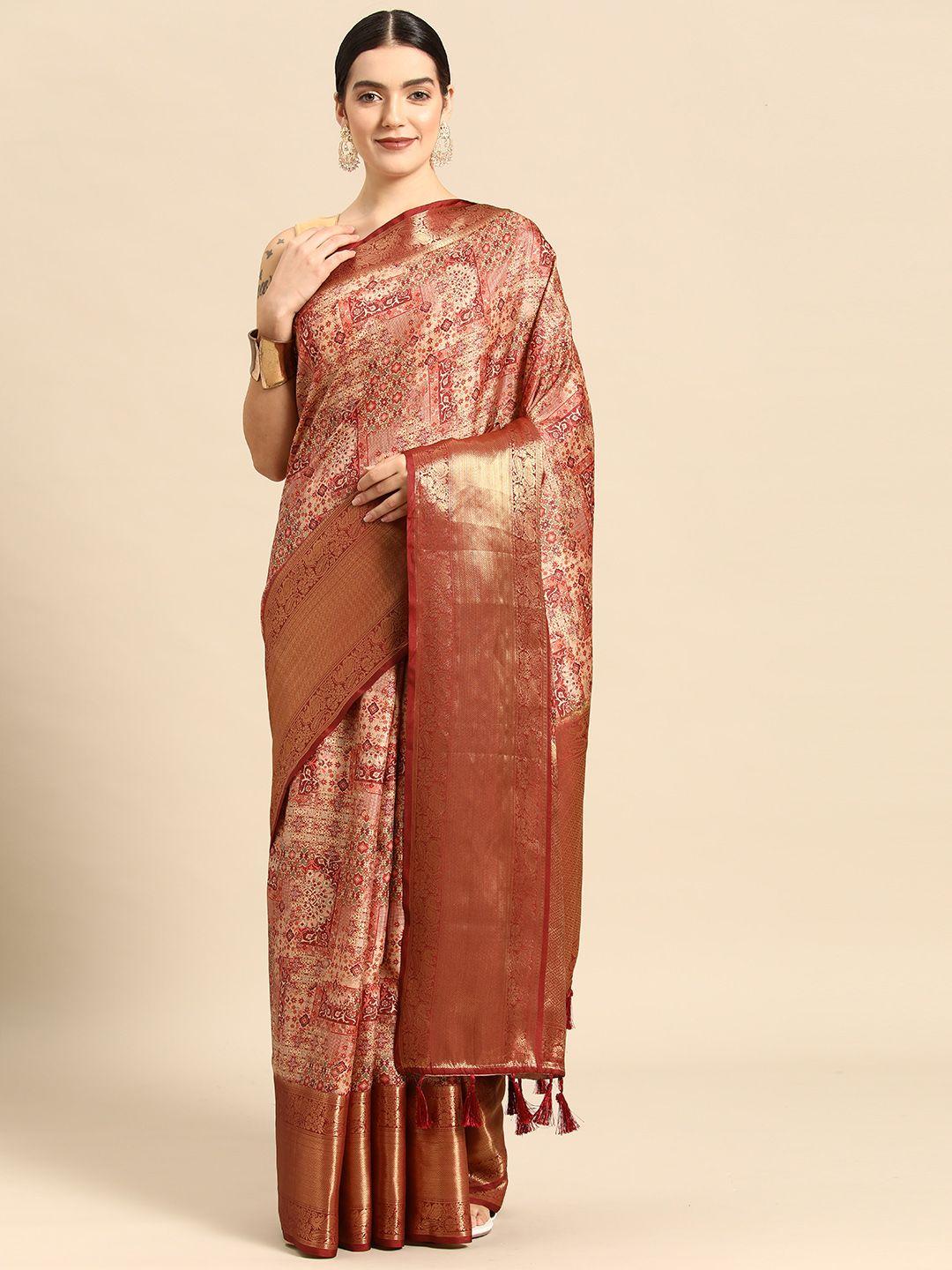 silk land ethnic motifs zari art silk kanjeevaram saree