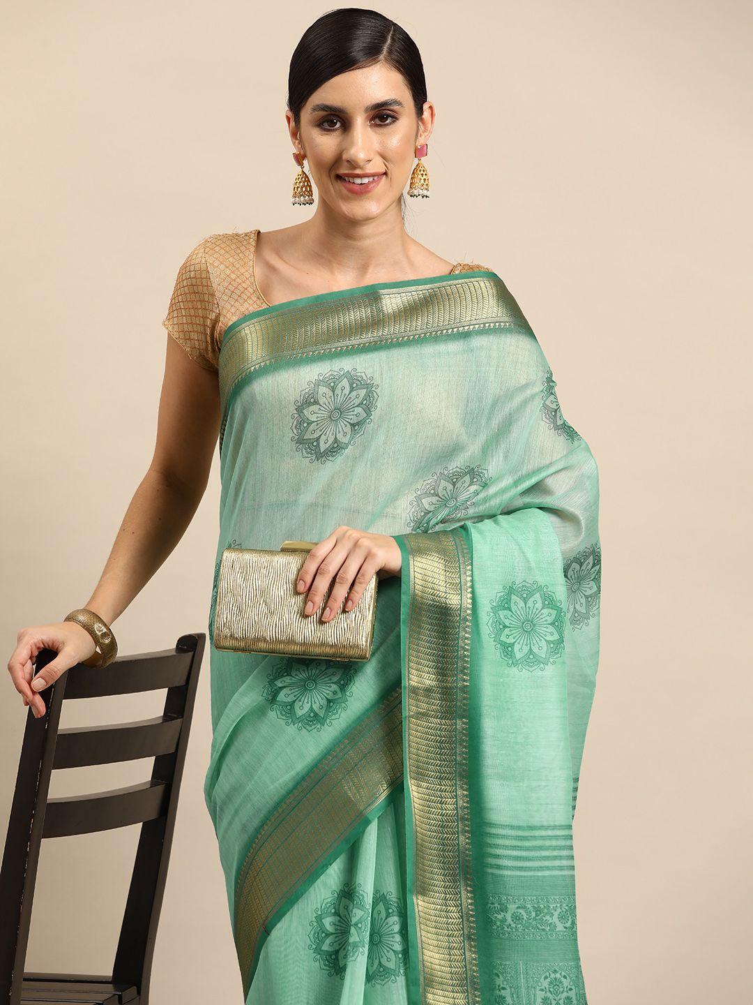 silk land ethnic motifs zari saree