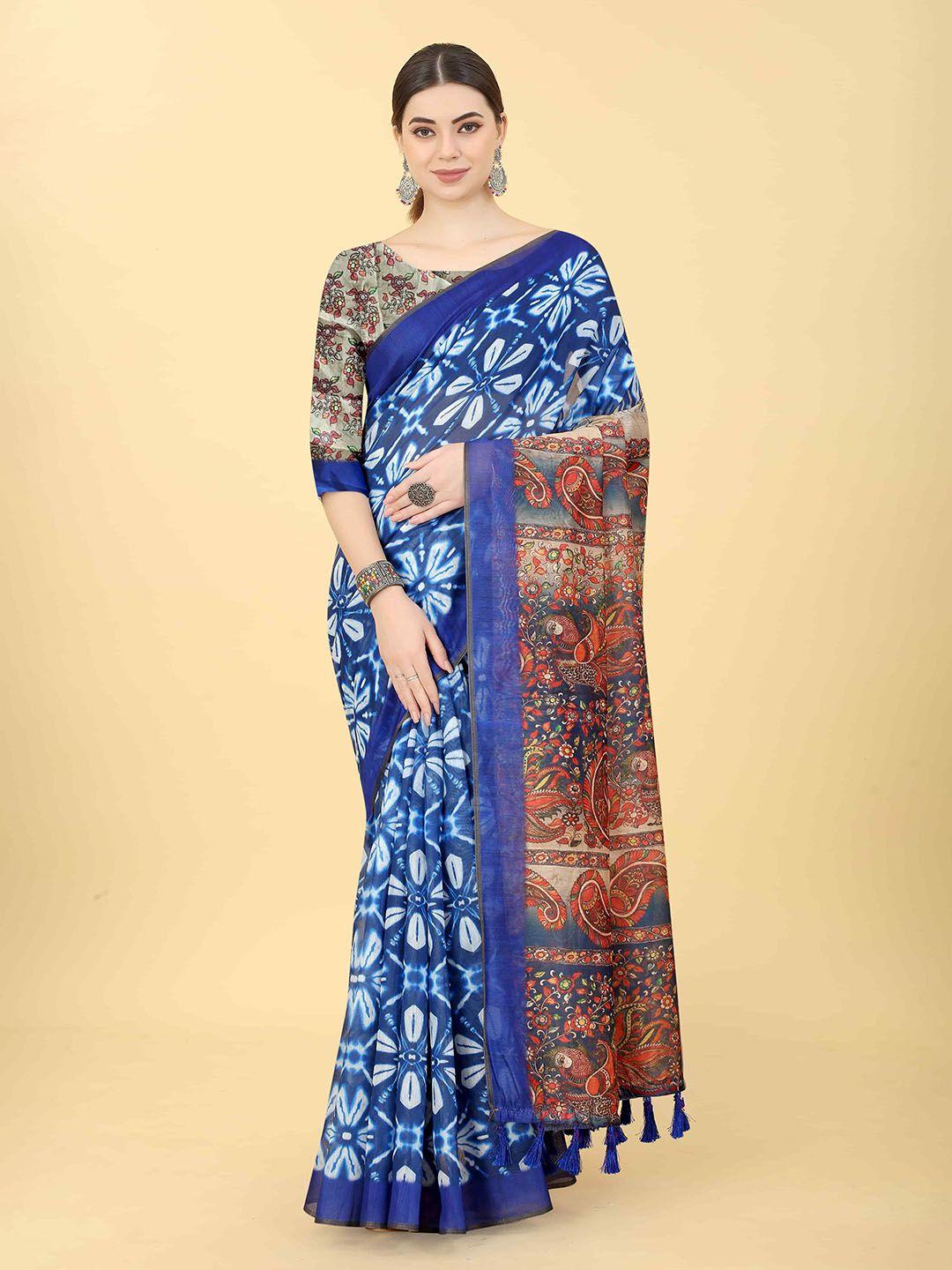 silk land kalamkari chanderi saree