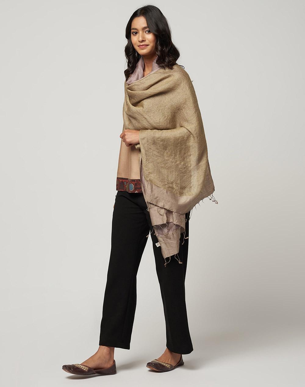 silk reversible ekko stole