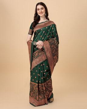 silk saree with contrast border