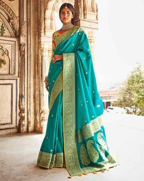 silk saree with contrast border