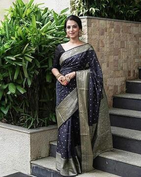 silk saree with contrast border