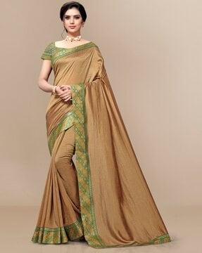 silk saree with printed border