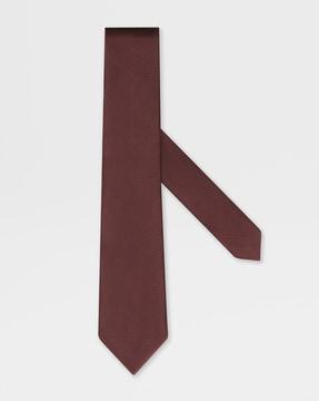 silk solid tie