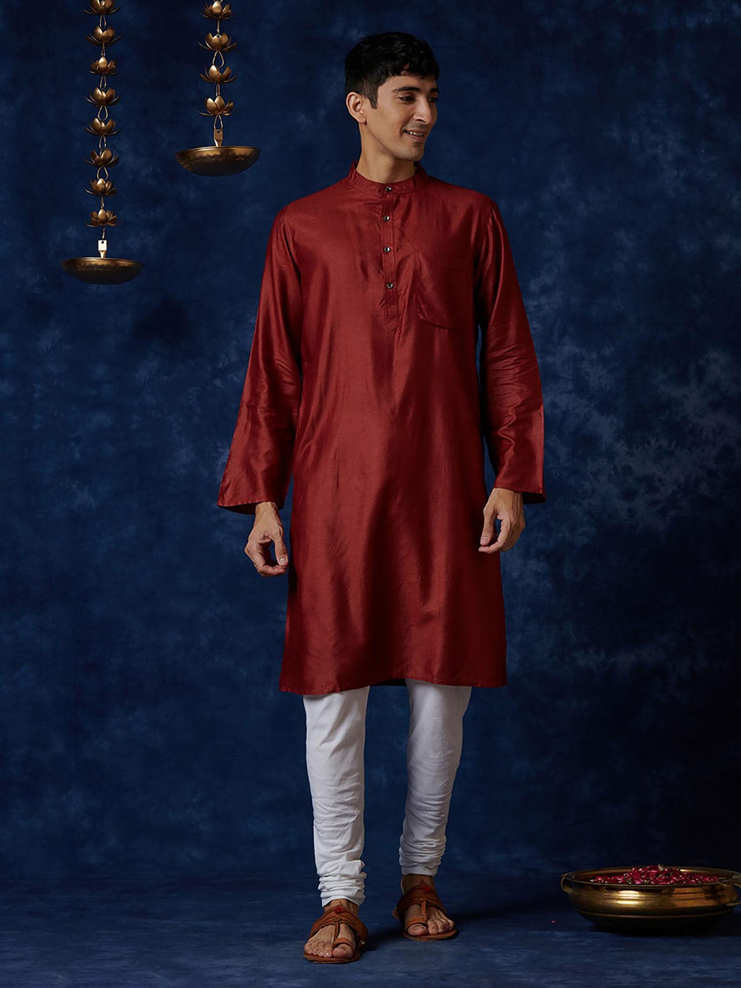 silk tussar spun long kurta