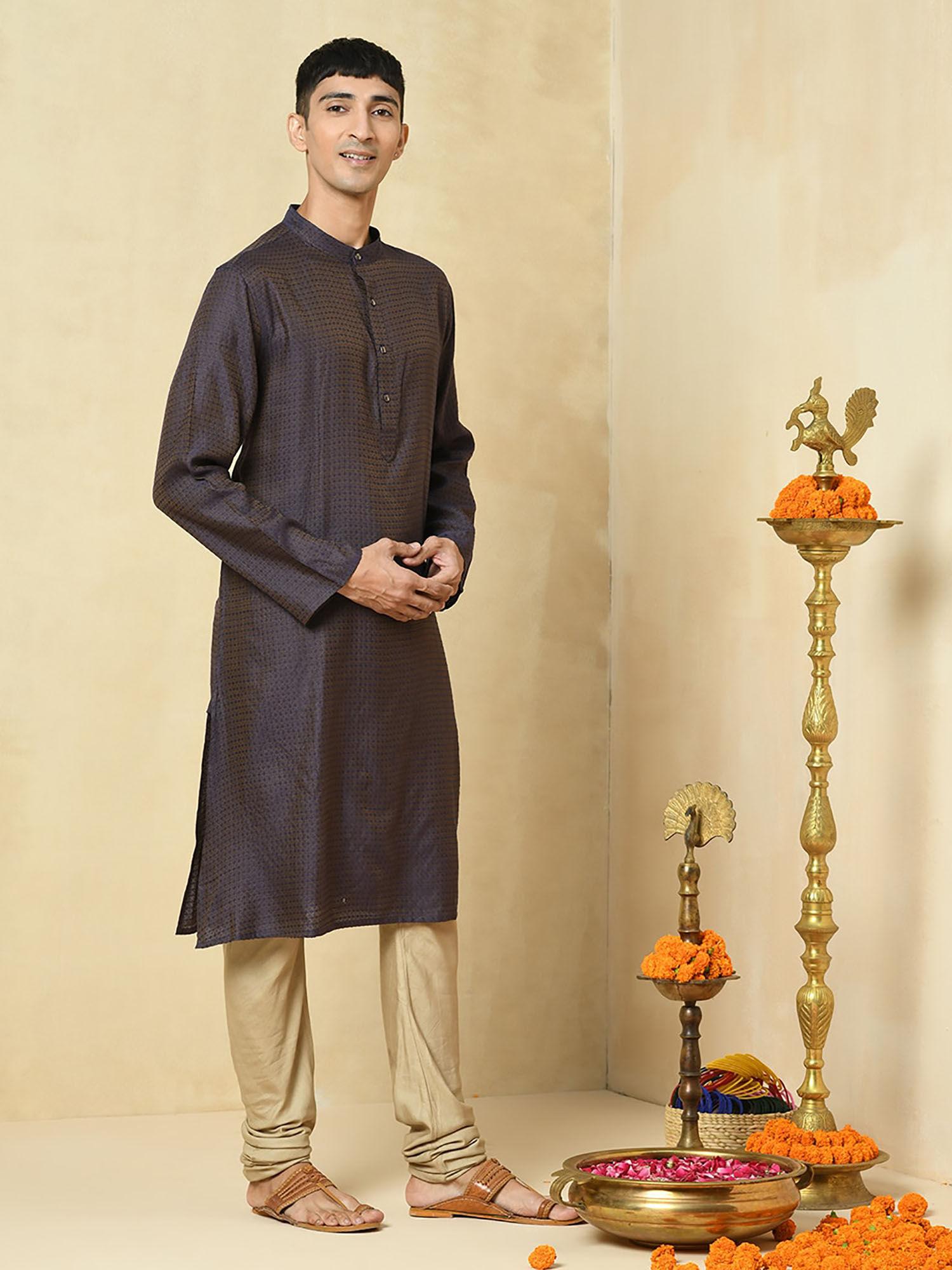 silk viscose long kurta