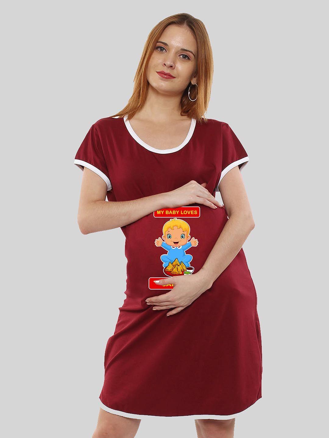 sillyboom graphic printed maternity t-shirt dress