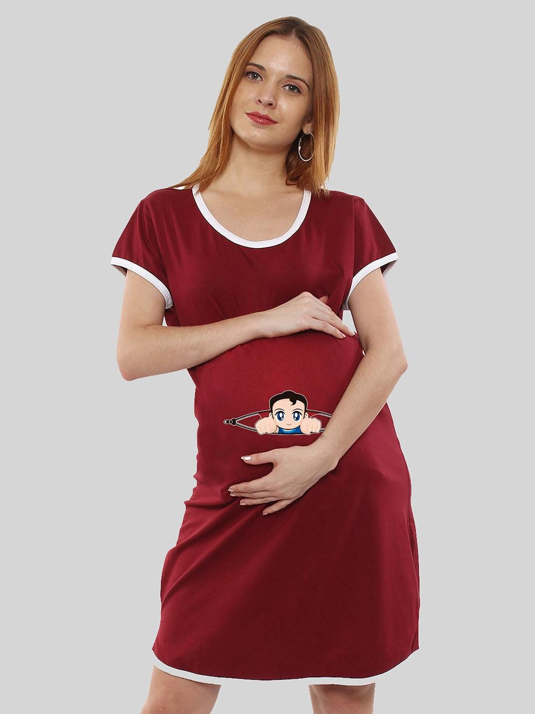 sillyboom graphic printed maternity t-shirt nightdress