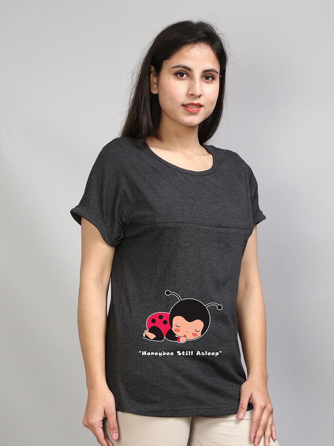 sillyboom graphic printed extended sleeves maternity t-shirt