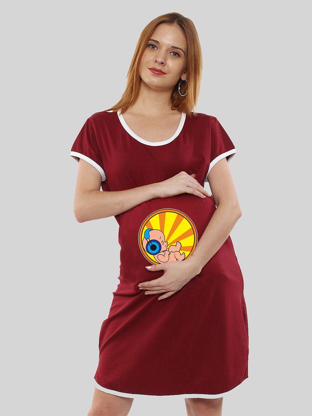 sillyboom graphic printed maternity feeding t-shirt nightdress