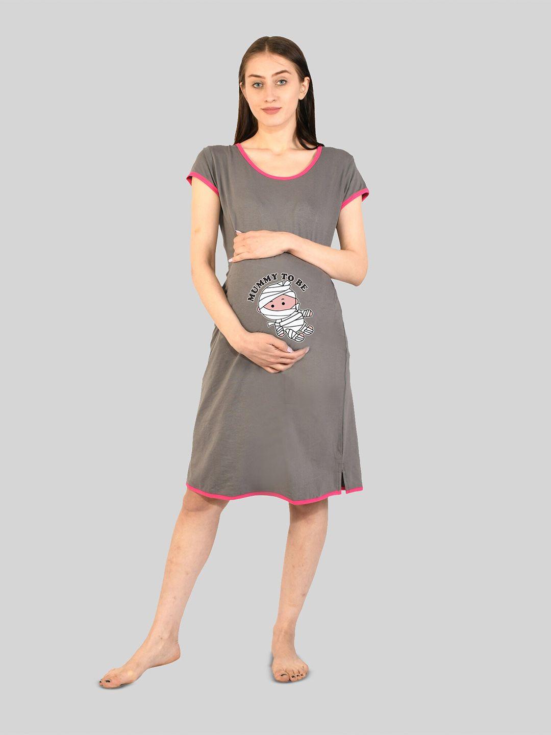 sillyboom graphic printed maternity night dress