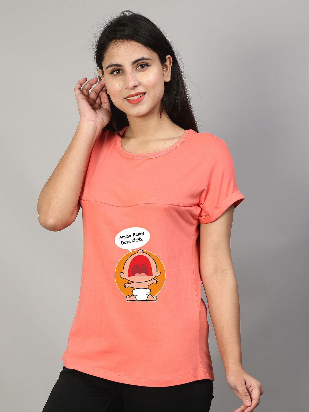 sillyboom graphic printed short sleeves maternity t-shirt