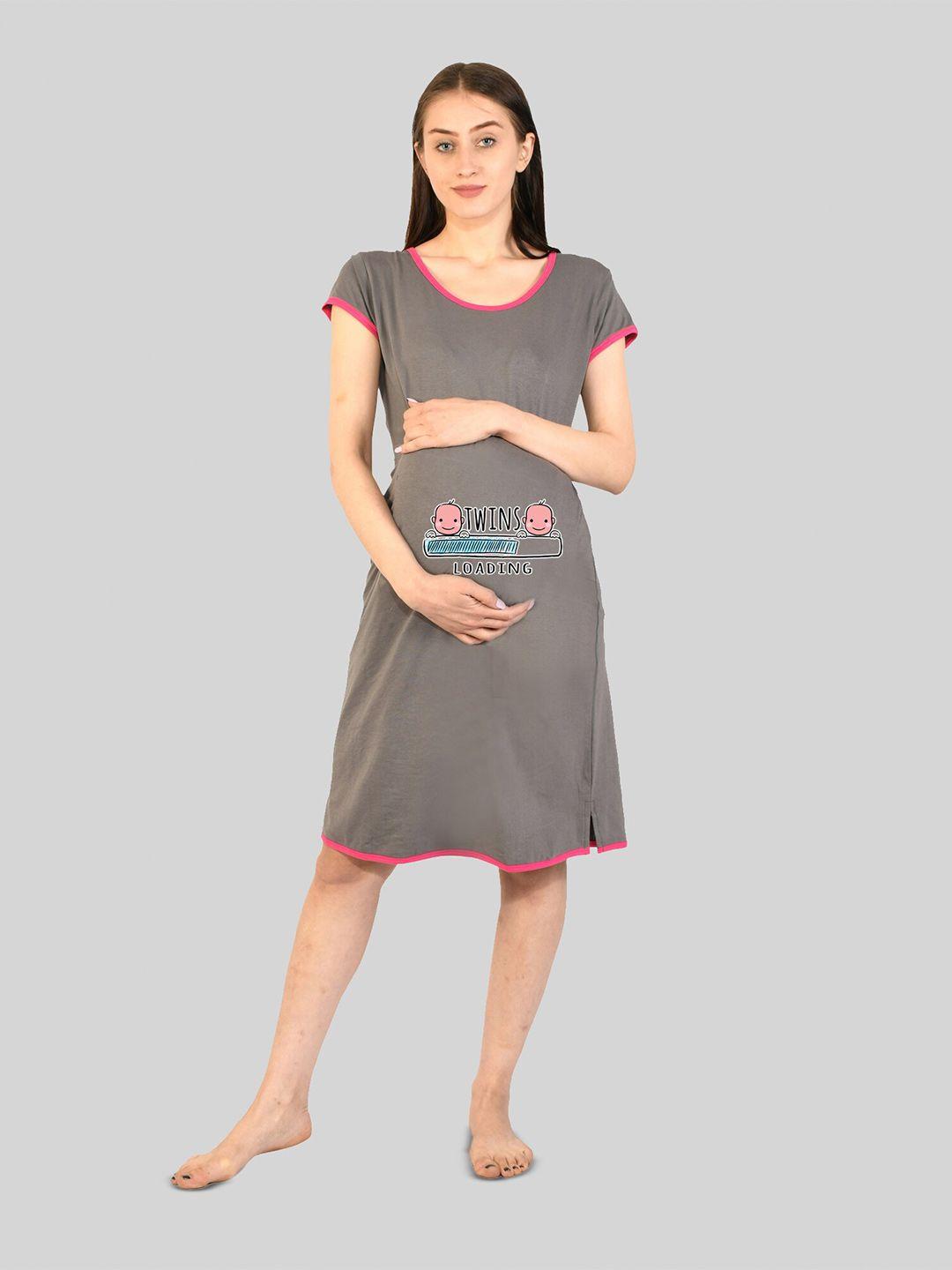 sillyboom graphic printed t-shirt maternity nightdress