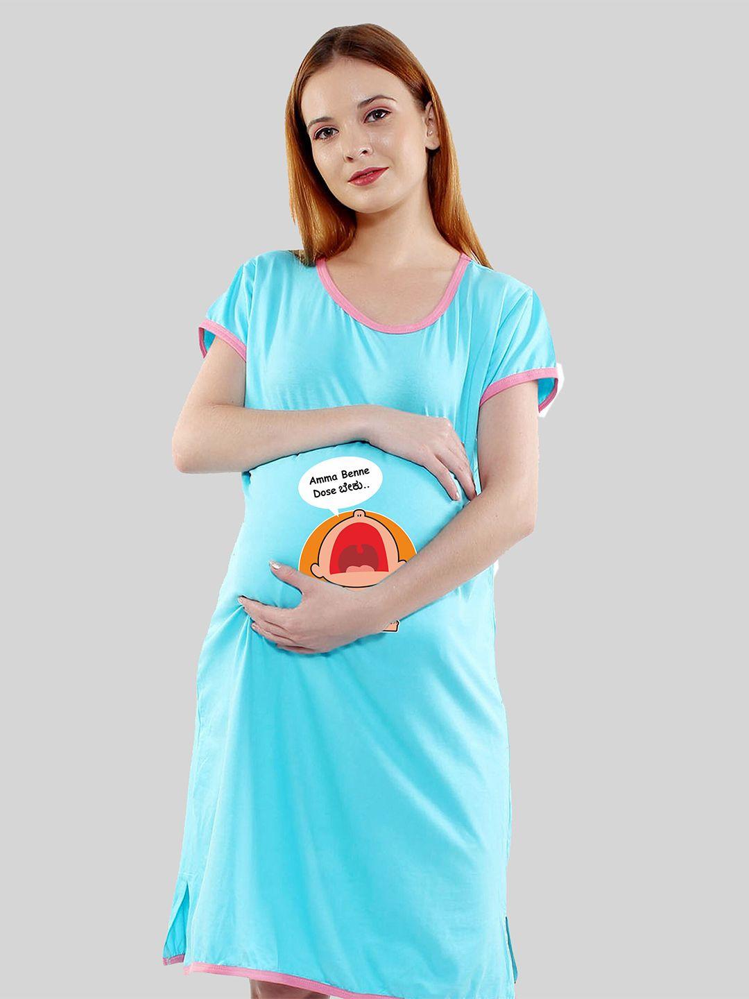 sillyboom printed cotton maternity t-shirt dress