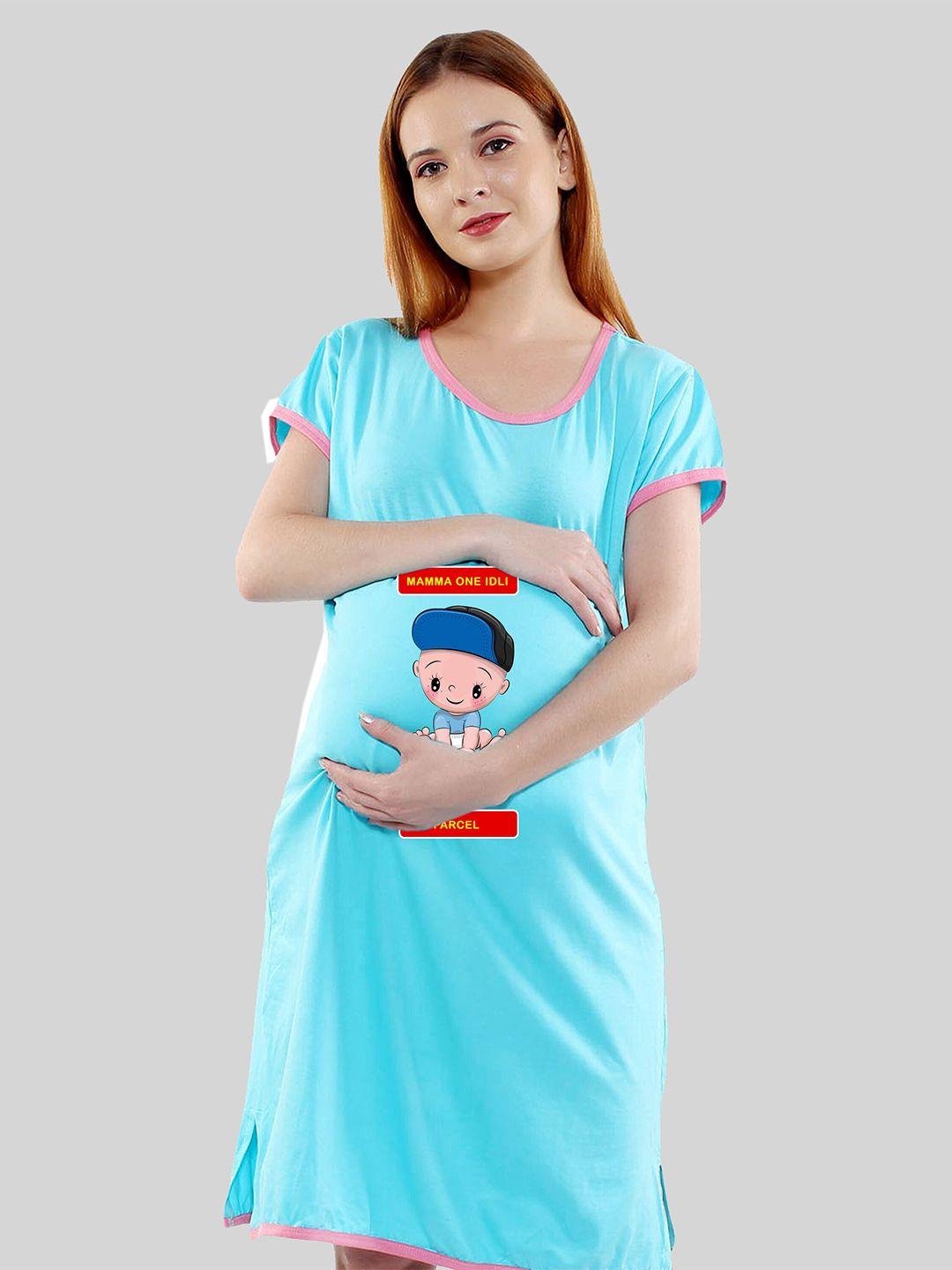 sillyboom printed cotton maternity t-shirt dress