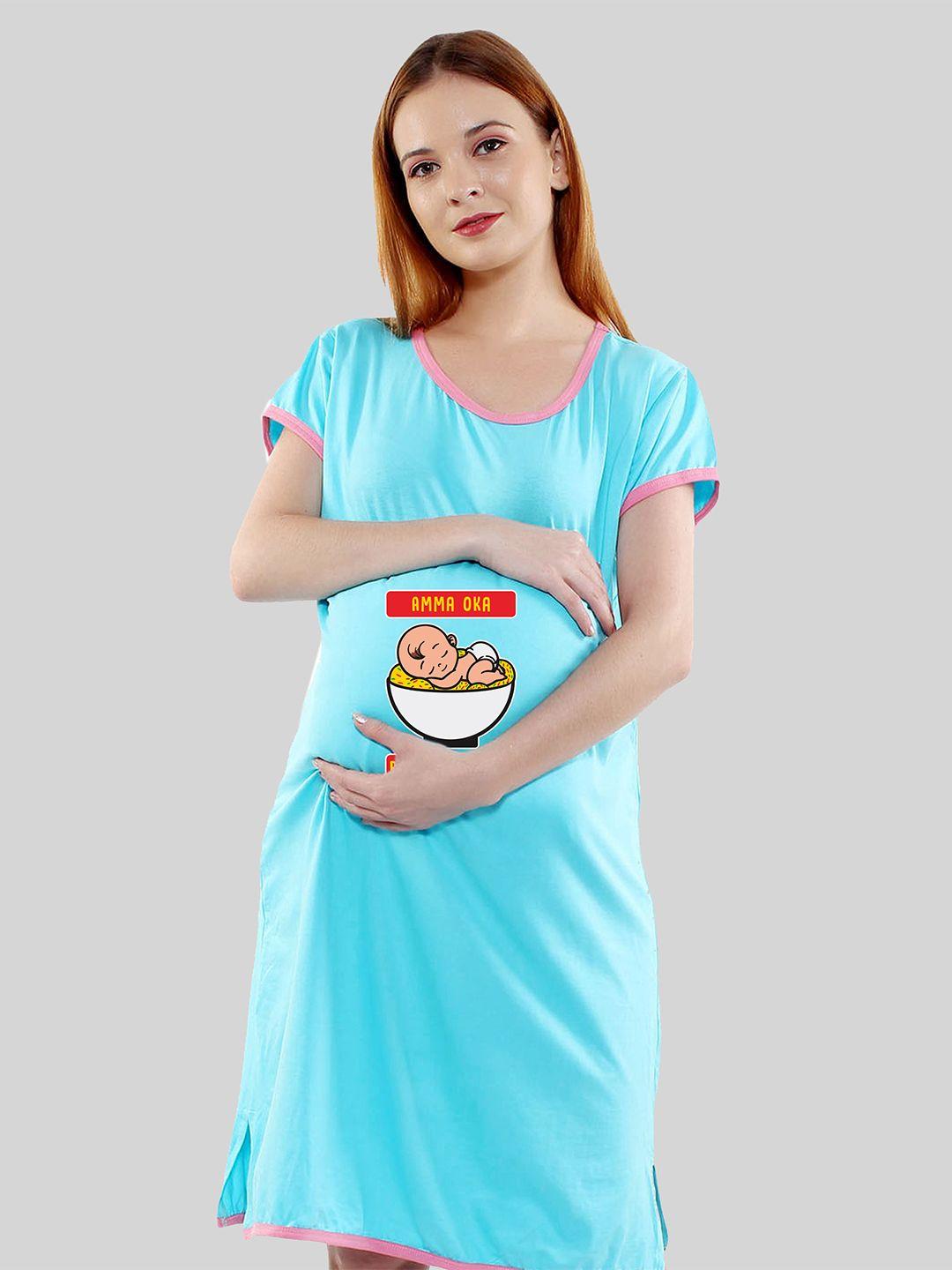 sillyboom printed cotton maternity t-shirt dress