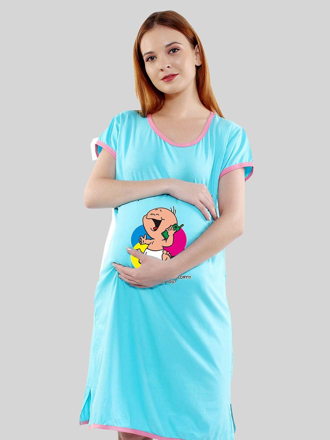 sillyboom printed cotton maternity t-shirt dress