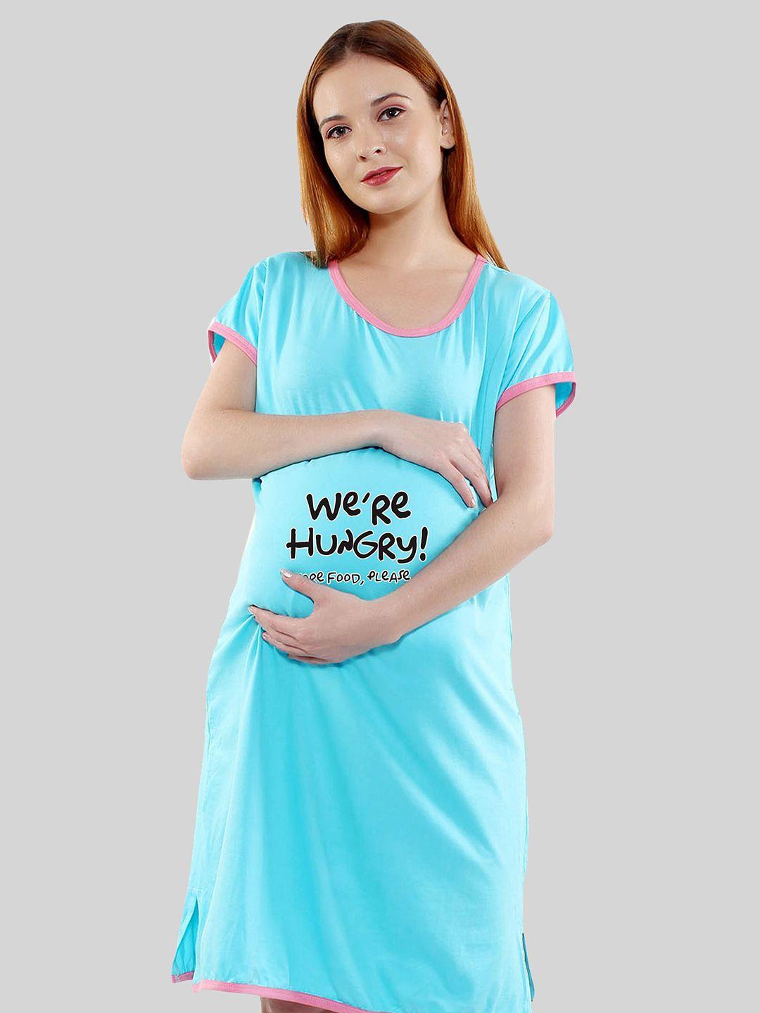 sillyboom typography printed maternity cotton t-shirt dress