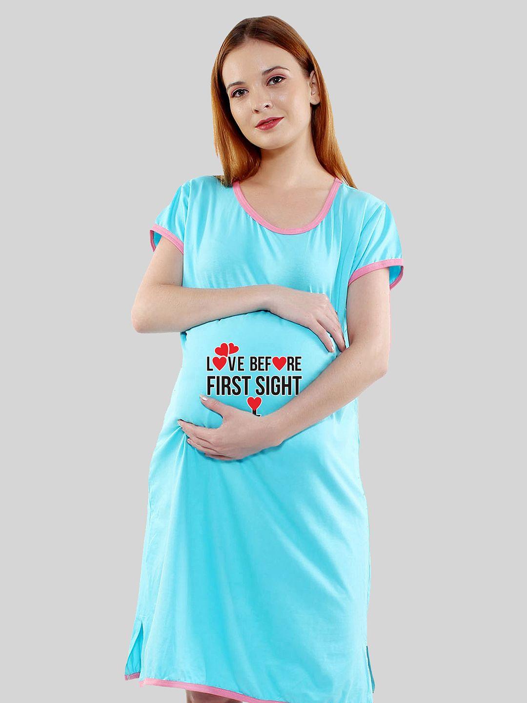 sillyboom typography printed maternity cotton t-shirt dress