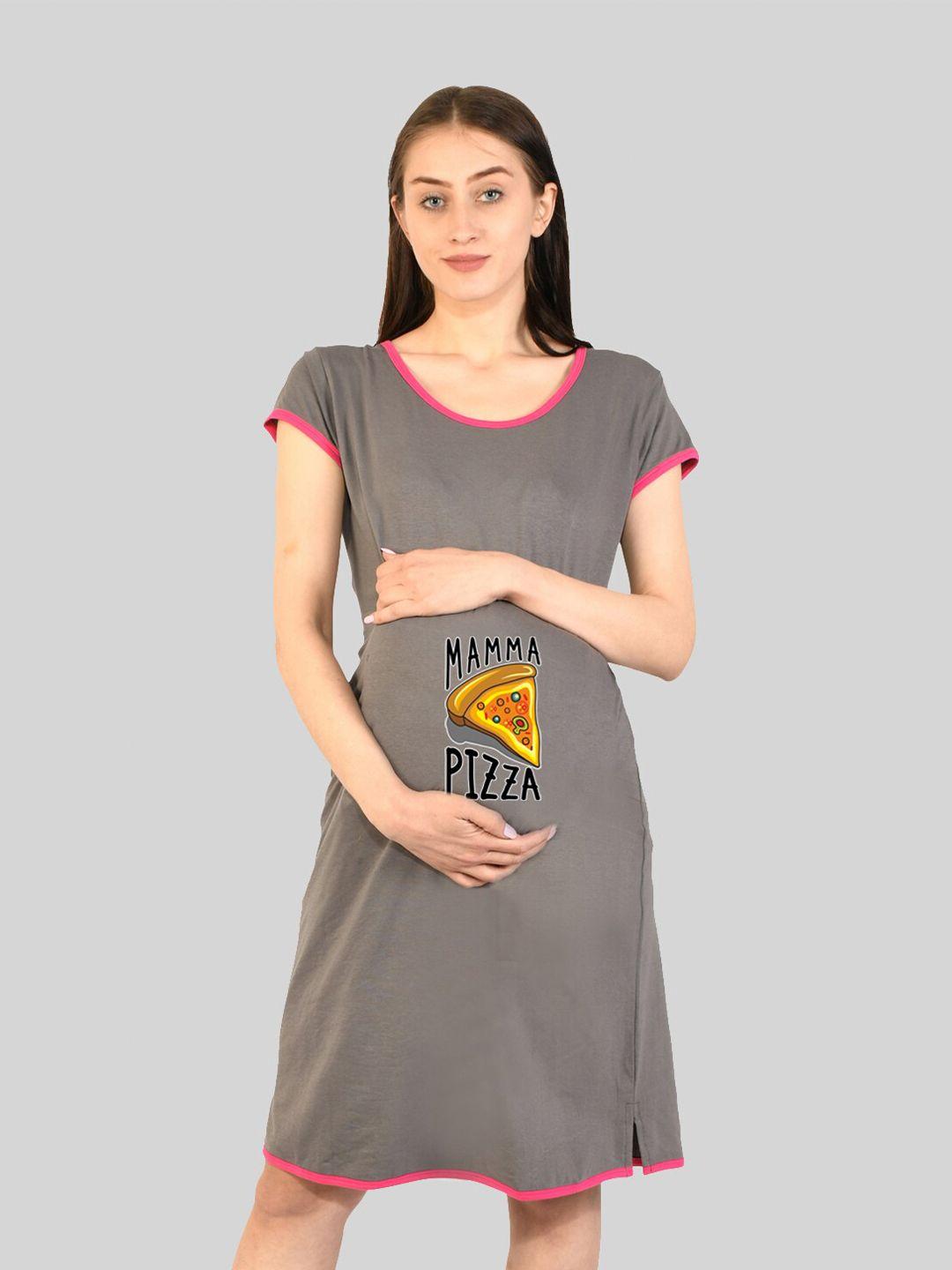 sillyboom typography printed t-shirt maternity nightdress