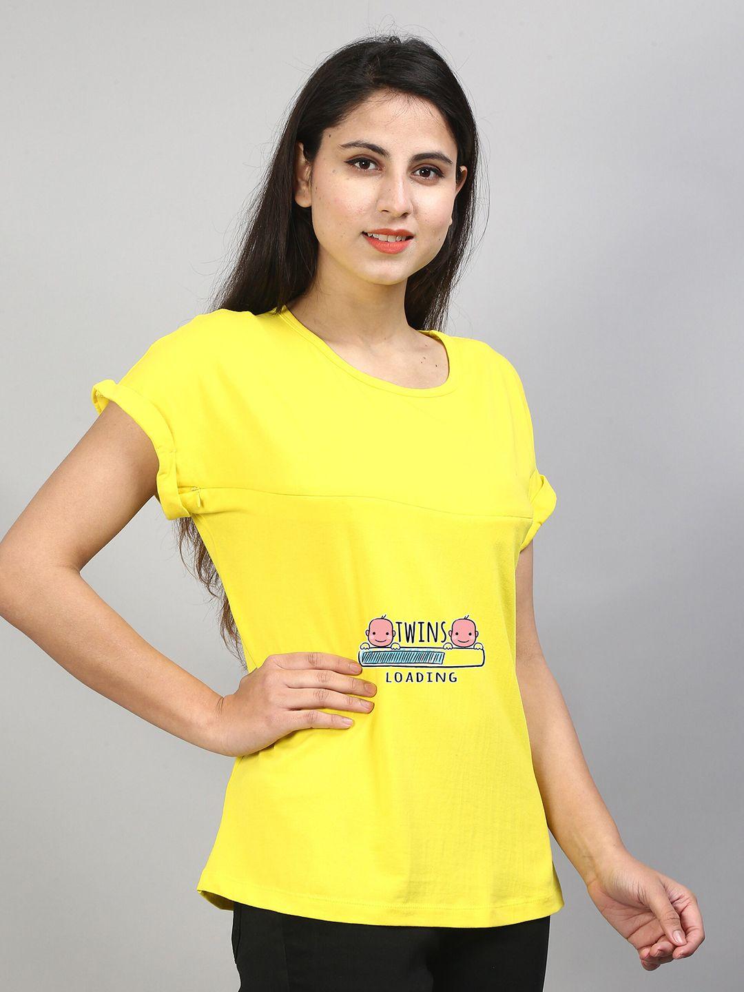 sillyboom women yellow pockets t-shirt