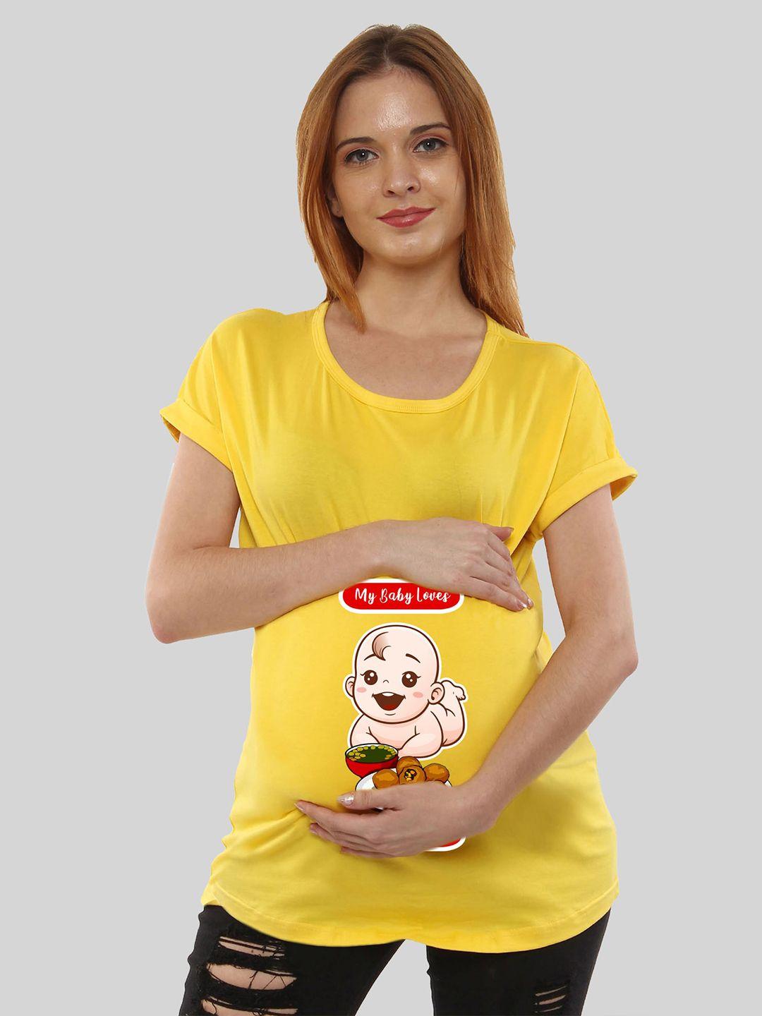 sillyboom women yellow printed t-shirt