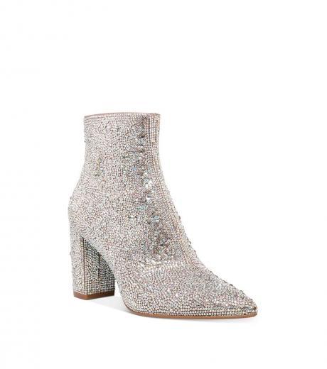 silver cady pointed toe boots