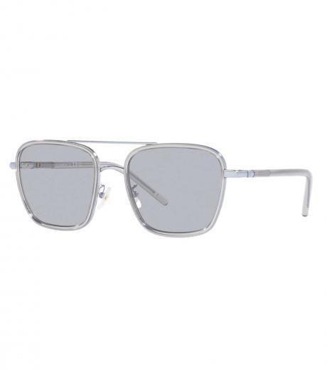 silver grey navigator sunglasses